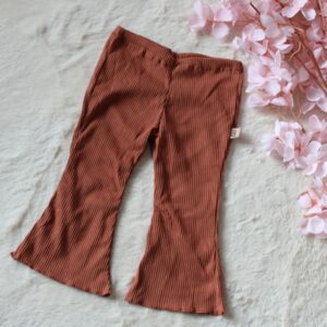 Flaredbroek Roodhout