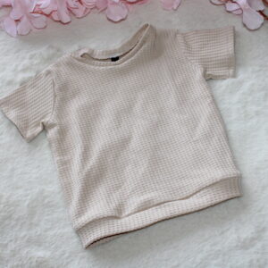 T-shirt Beige Wafel
