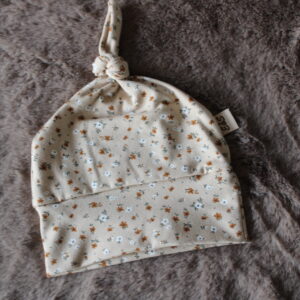 Knoopmuts Beige Bloem