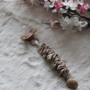 Speenkoord Beige Bloem